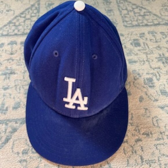 🧡3/15 New Era 59FIFTY Official On-Field LA Dodgers Hat Cap 7 1/2 59.6cm - Picture 1 of 7